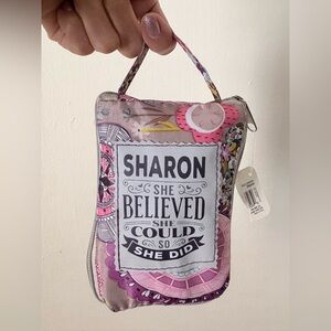 Personalized Large Nylon Zip Tote Bag